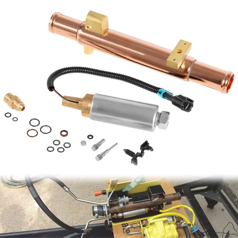 

Fuel Pump & Cooler Kit Compatible with V-6 & V-8 Mercruiser Efi Engines, Replacement 8M0125852,861156A03 Marine Boat Outboard