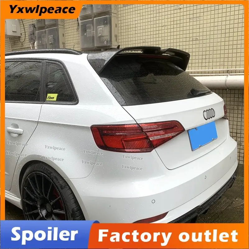 

For Audi A3 S3 S Line 8V 5Doors Hatchback 2014 2015 2016 2017 2018 Roof Spoiler ABS Plastic Rear Trunk Wing Car Styling