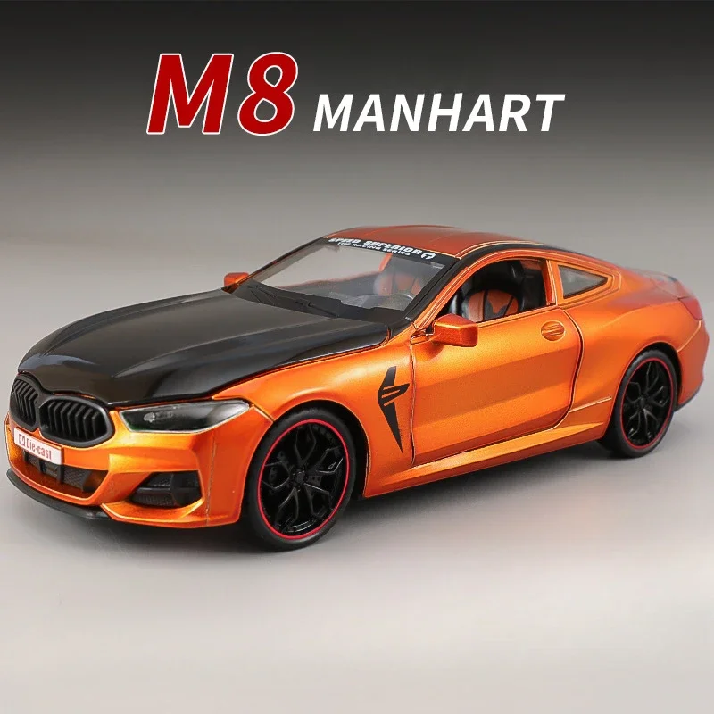 

Моделирование 1/24 BMW M8, спортивный автомобиль, модель из сплава, литая под давлением игрушечный транспорт, коллекция подарков на день рождения для мальчиков, домашний декор, миниатюрный