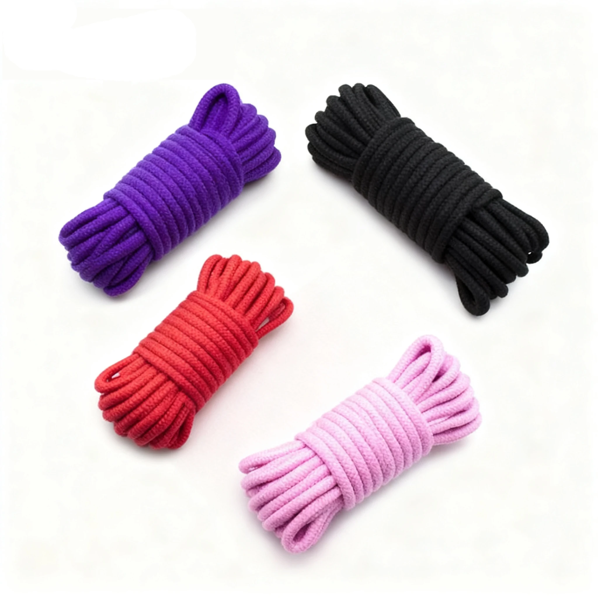 Cuerda de algodón de 5m/10m, productos sexuales para adultos, cuerda suave para bondage BDSM, juegos para adultos, cuerda de sujeción, juguete sexual para juegos de rol.
