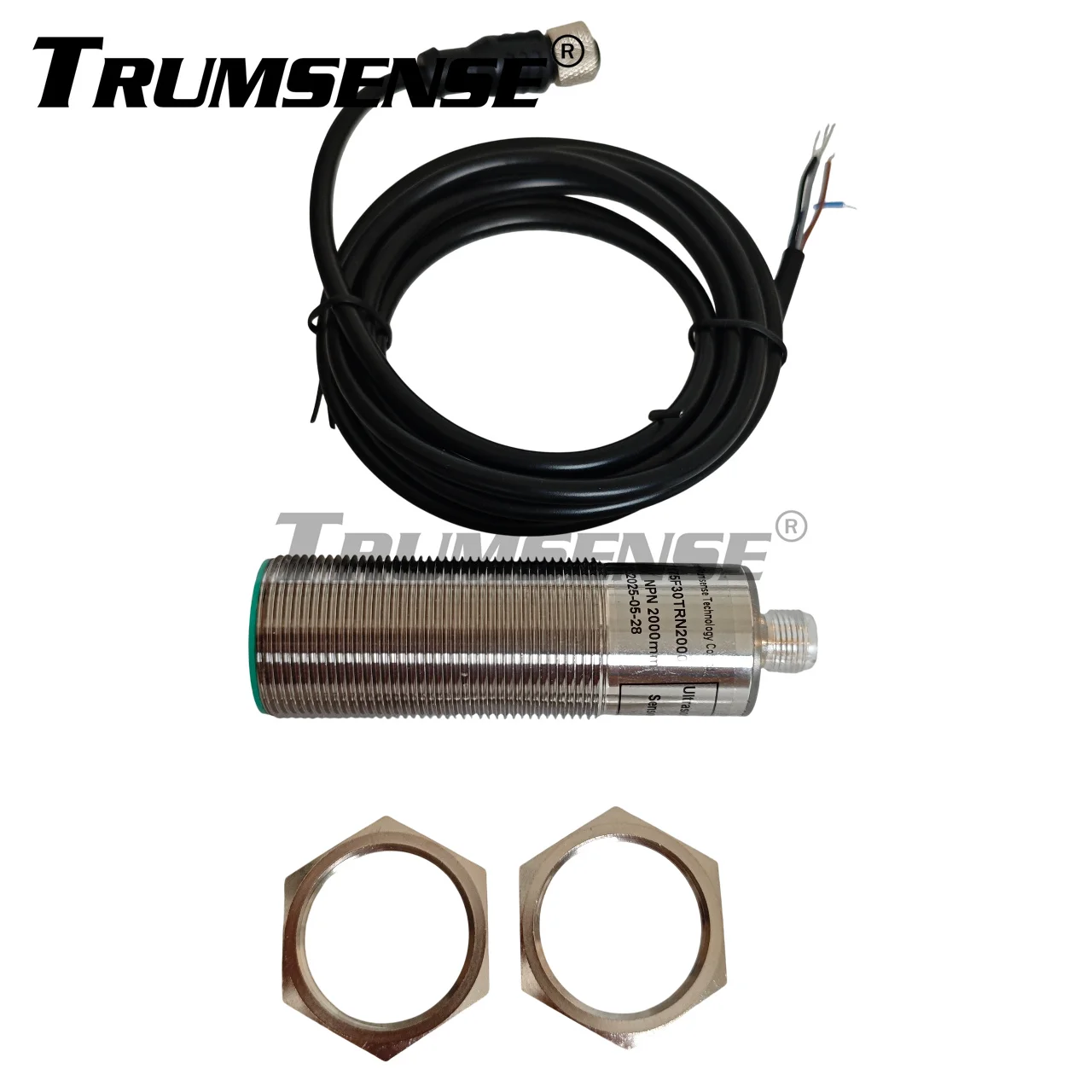 SS304 Shell Trumsense Ультразвуковой датчик расстояния диапазона 2 м STT175F30TRN2000 Мощность от 15 до 30 В Выход NPN для высоты жидкости и т. д.