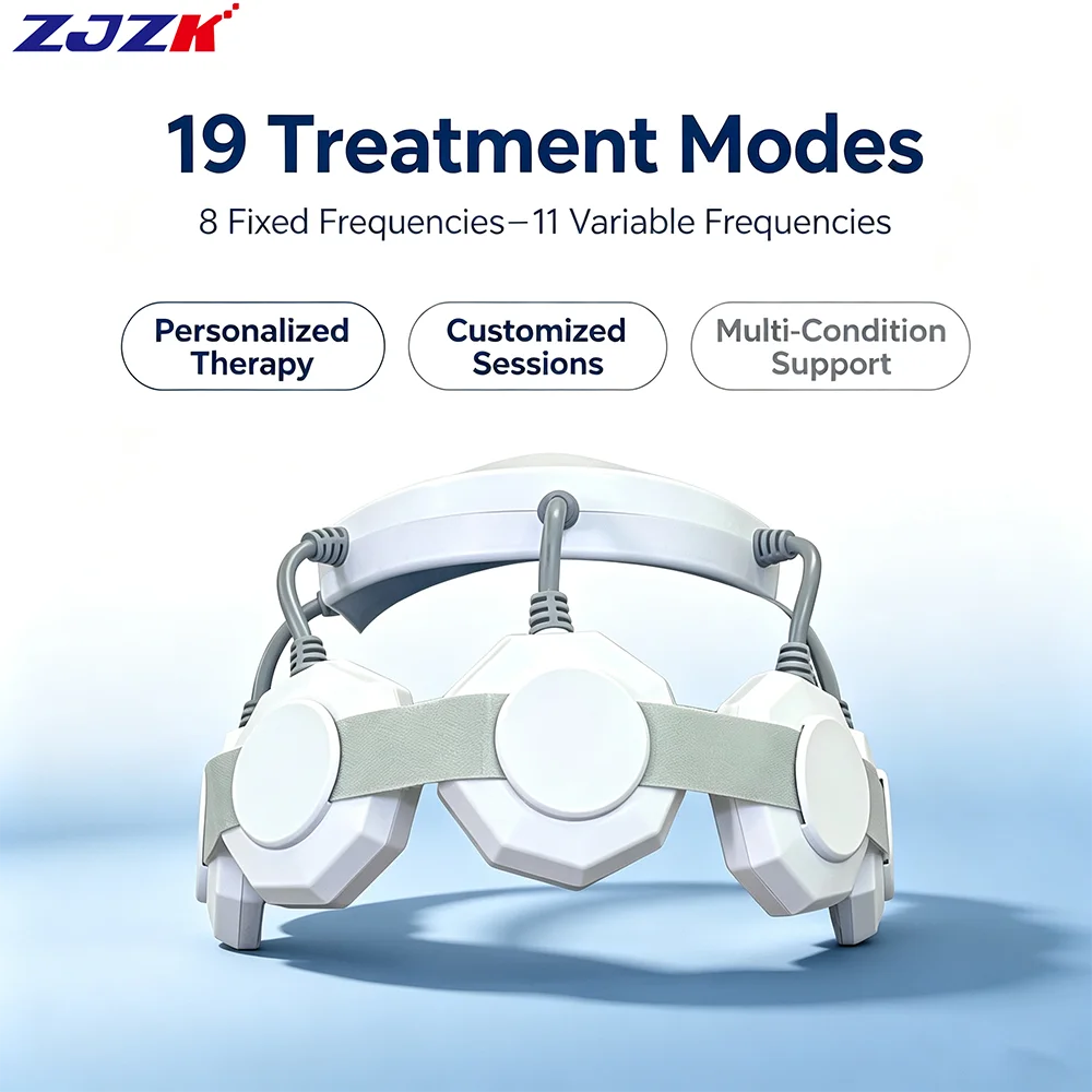 ZJZK 40Hz Light Brain Therapy Machine Transcranial Magnetic Stimulation rTMS Device for Parkinson Neurological Disorders