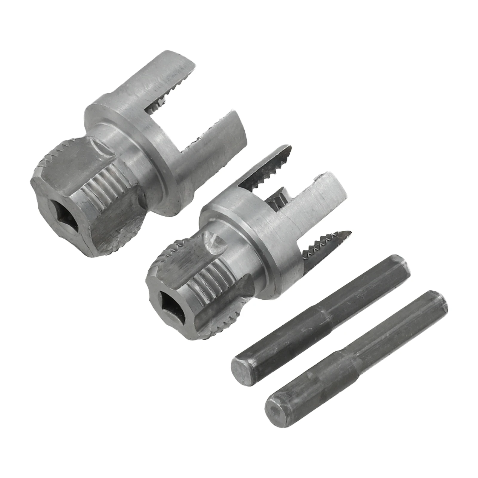 Pipe Threading Tool Dual Function 2 Pieces Internal External Threads Carbon Steel for Durable and Precise Threading