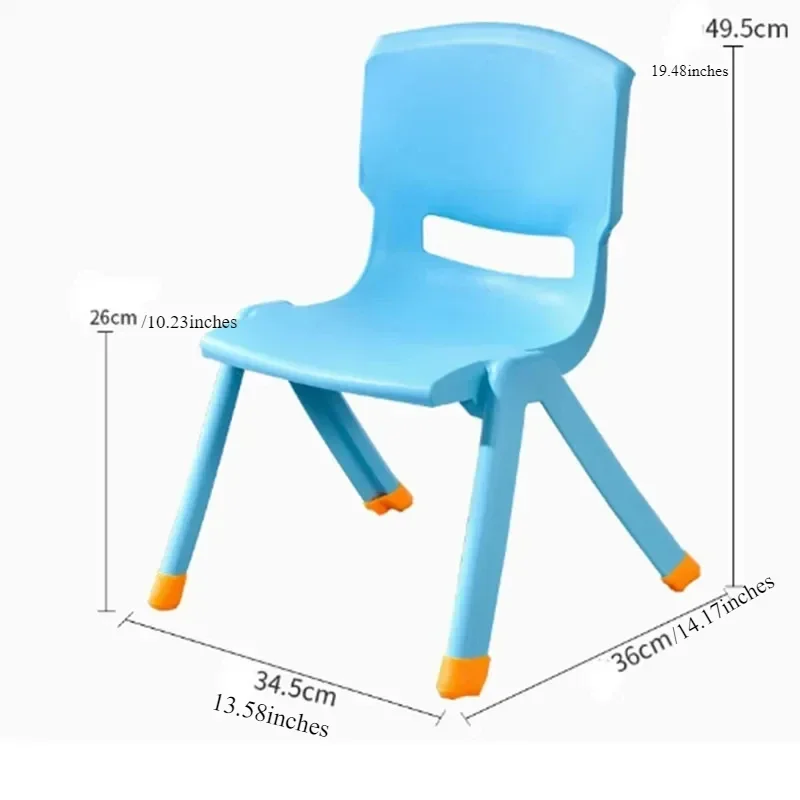 Plastic Schoolboy Kids Chair Kindergarten Beach Growing Stool Children Chair Learning Backrest Chaise Pour Enfant Home Furniture