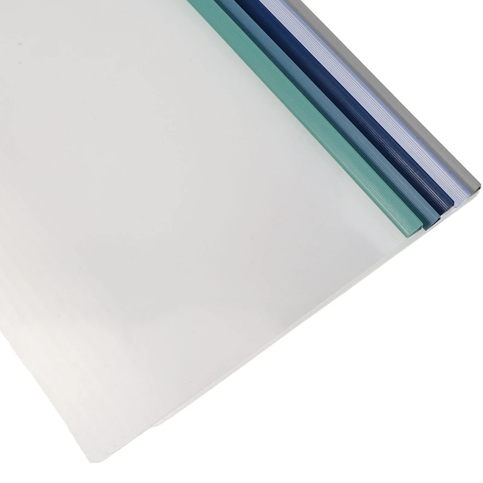 10 قطعة من مجلدات الشرائح البلاستيكية A4 منظم مستندات شفاف سعة كبيرة لمكتب المدرسة تخزين الملفات تقرير غطاء المجلد