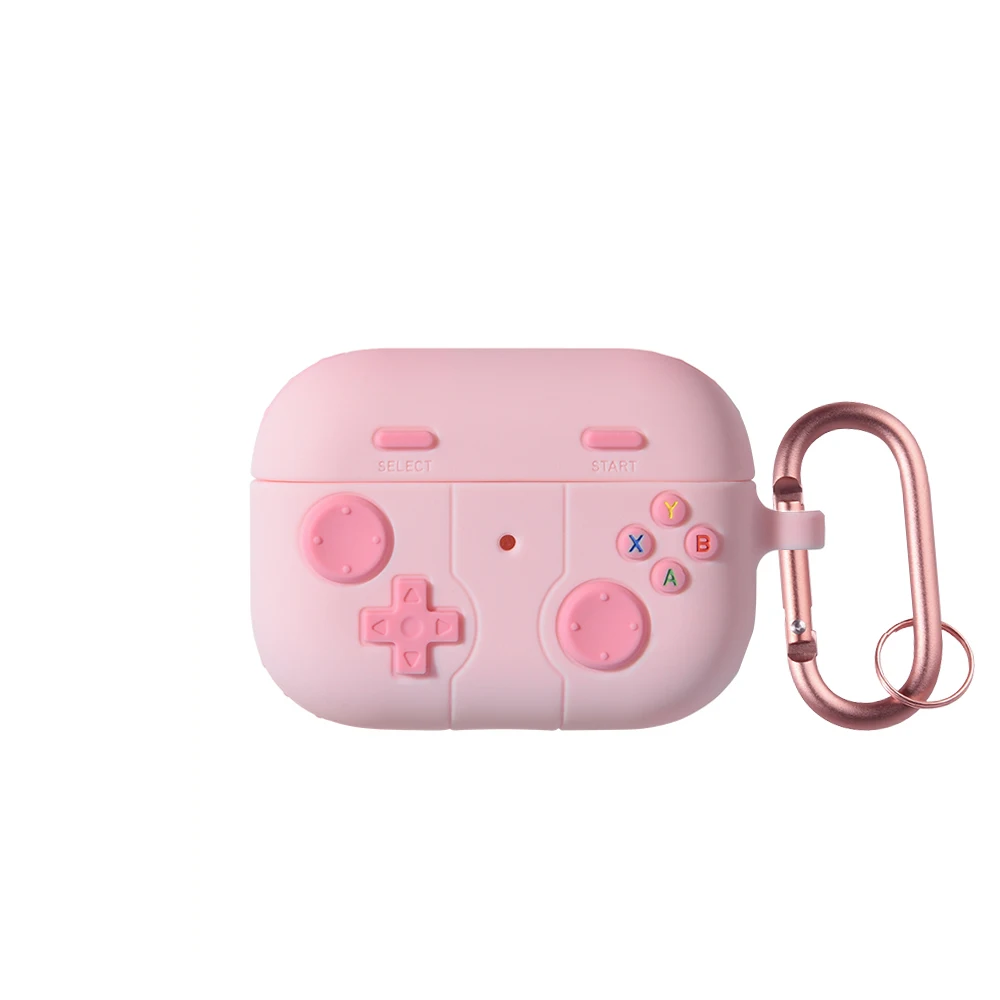 Earphone Case For Airpods 4 5 Pro 3 Cartoon 3D Gamepad Silicone Shockproof Box Cover For Airpods Pro 2 2nd 3 5 Cases With Hook