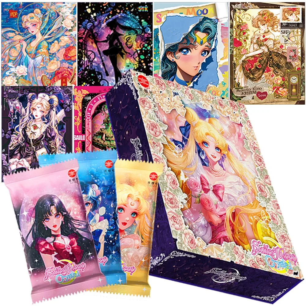 

Sailor Moon Fans Collection Card Special Style Flower Shop Theme High Quality Magical Girls Creative Peripheral Cards Table Toys