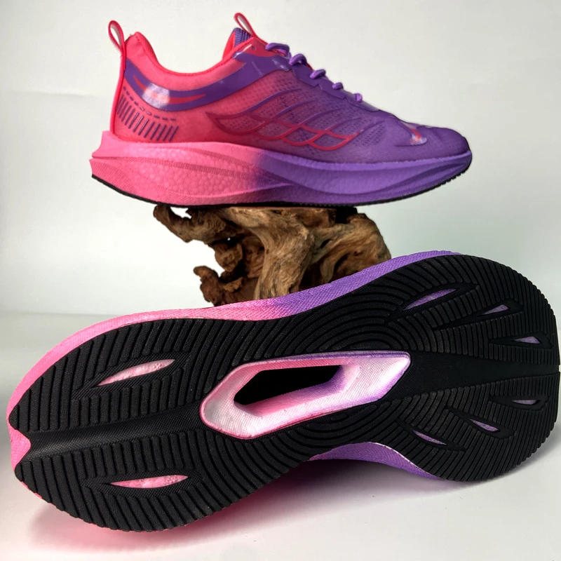 Running Shoes Men Marathon Carbon Board Speciality Sports Breathable Lightweight Nonskid Women's broad-toed Athletic Sneakers view 4