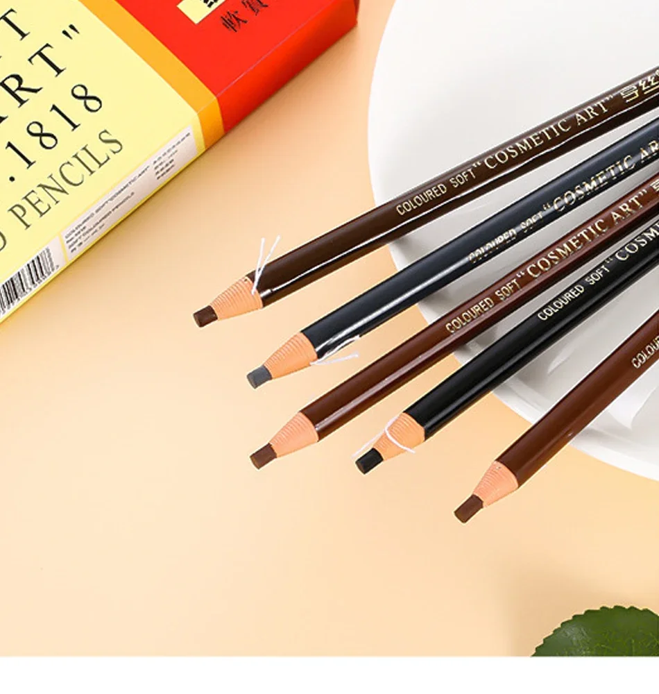 5 stücke Professionelle Microblading Bleistift Permanent Augenbraue Bleistift Tattoo Wasserdicht Kunst Tönung Make-Up Augenbraue Stift Enhancer Kosmetik – Detail 10