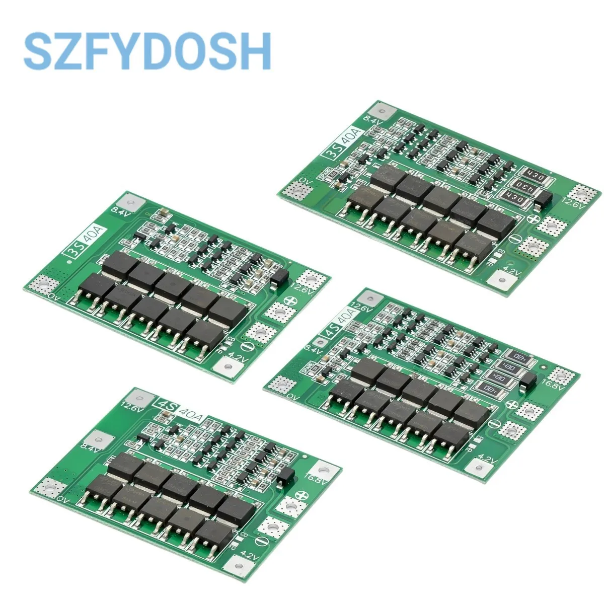 3S/4S 40A 60A Li-ion Lithium Battery Charger Protection Board 18650 BMS For Drill Motor 11.1V 12.6V/14.8V 16.8V Enhance/Balance