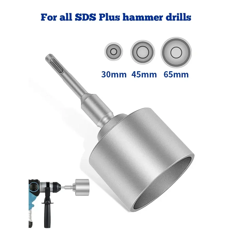 Round 30/45/65mm Ground Rod Driver Tool Multi-function Forged Steel Rod Bits Socket SDS-PLUS Electric Handle Piling Hammer Drill