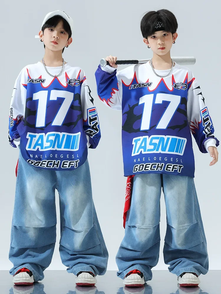 boy's-street-hip-hop-performance-costume-jazz-dance-clothes-k-pop-stage-set-kids-dance-school-team-blue-outfit-tops-pants