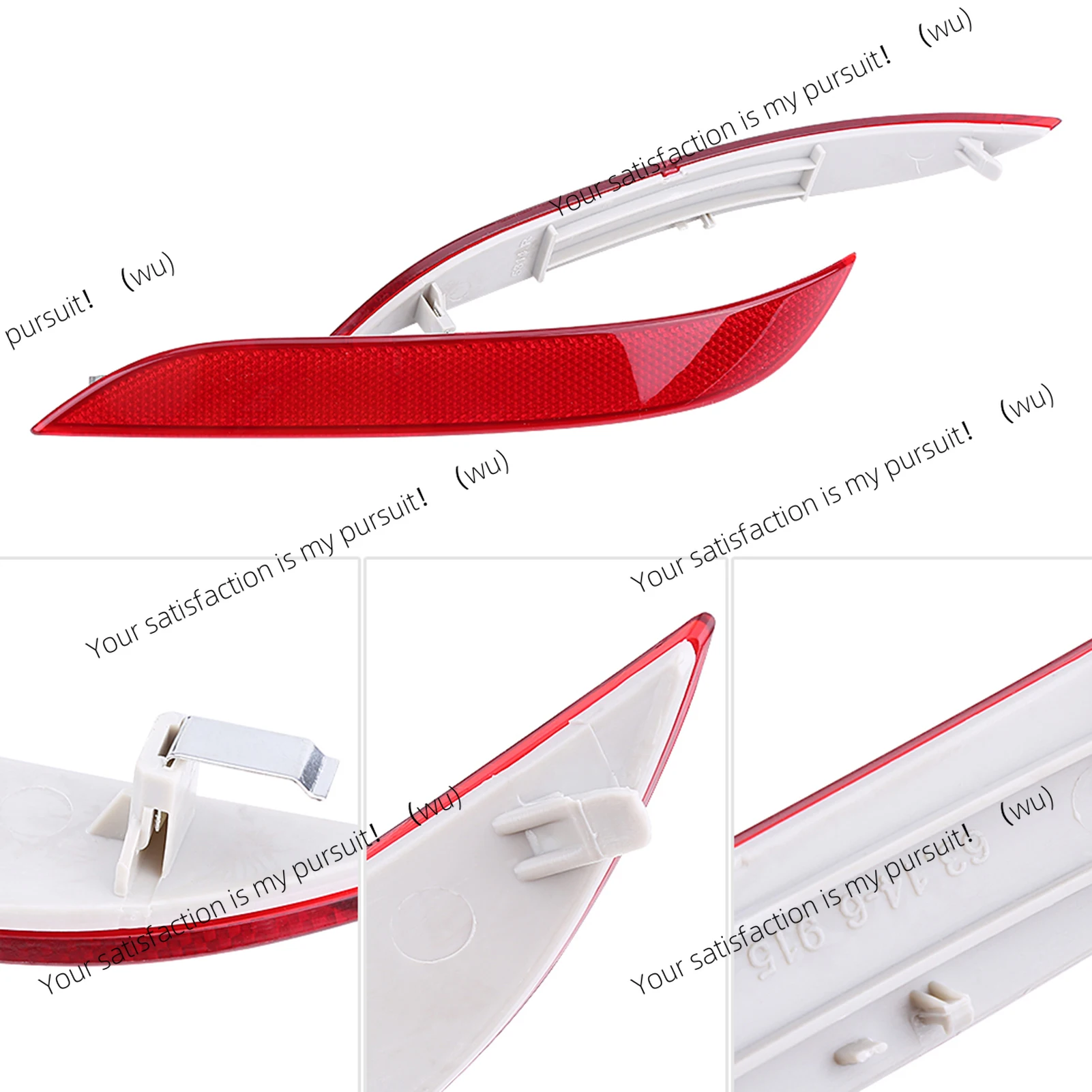 Suitable for BMW 5 Series E60 2003-2007 left and right rear bumper reflectors 63146915039 63146915040