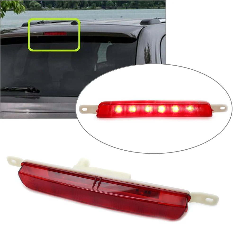 For Chrysler Town Country For Dodge Grand Caravan 2008-2019 Red LED Center High Mount Stop Light 3rd Brake Lamp