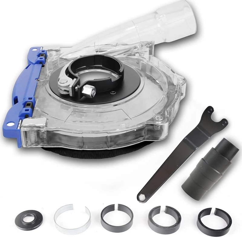 Dust Shroud For 5 Inch And 4-1/2 Inch Angle Grinder, Universal Surfacegrinding Shroud Transparent Polycarbonate