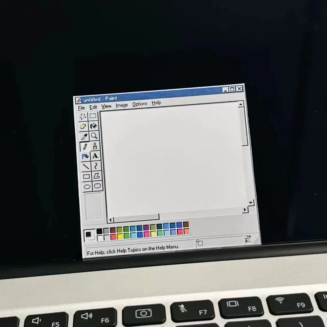 50-Page Retro Computer Drawing Tools Pattern Notepad Classic Design, Minimalist Color Scheme Back-to-School Season Notepad