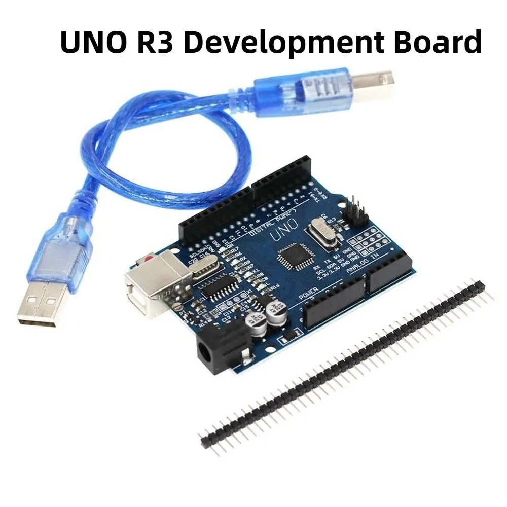 

CH340G R3 Development Board USB Cable Arduno D1 R3 Wireless Module ATMEGA328P Compatible R3 Electronic PCB Board