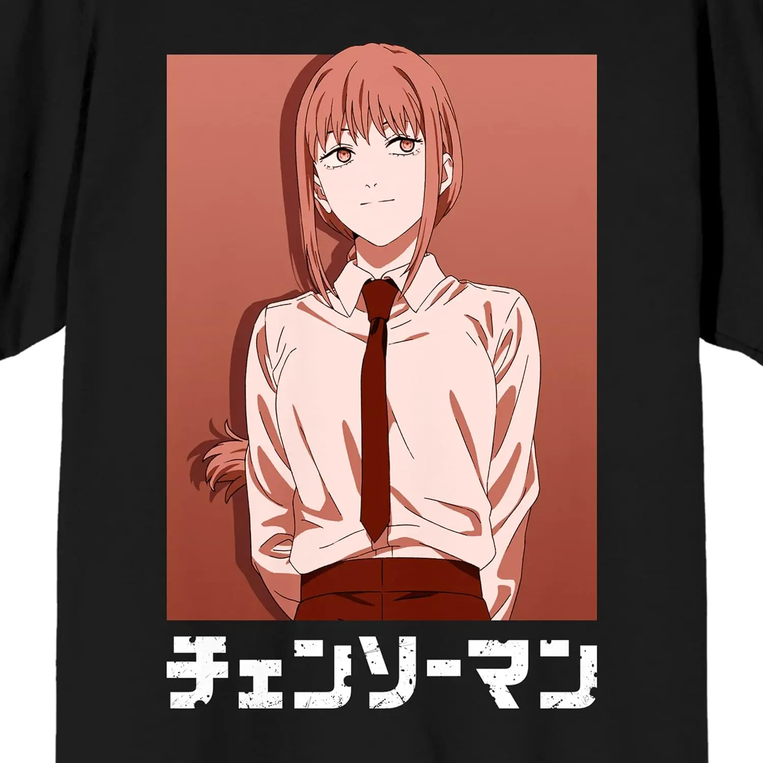 Bioworld Chainsaw Man Makima Crew Neck Short Sleeve Men's Black T-Shirt image 2