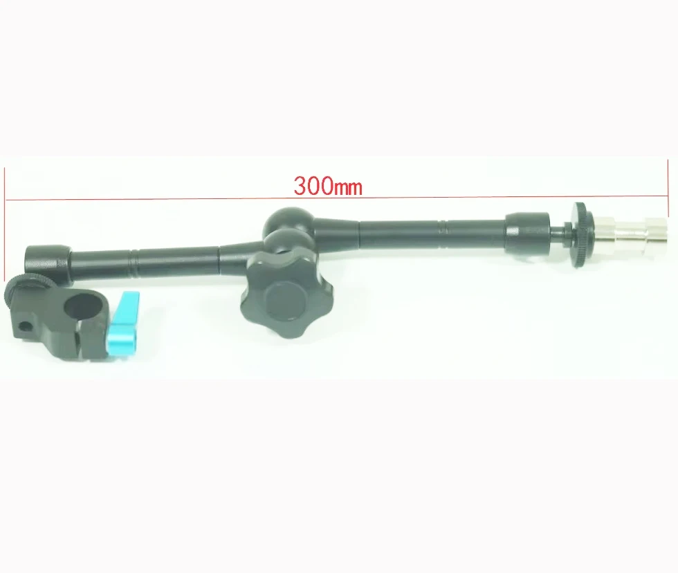 30 سنتيمتر/11.8 بوصة سبائك الألومنيوم توضيح الذراع السحري ث/15 مللي متر قضيب المشبك جبل للكاميرا وحامل ثلاثي القوائم ، 1/4 3/8 موضوع محول