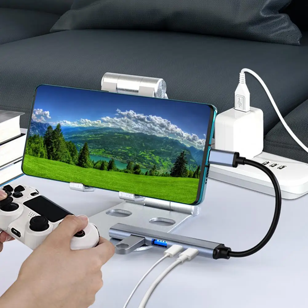 محطة إرساء الشحن المحمولة ، ونقل البيانات عالية السرعة ، محور USB C لماك بوك المحمول ، توسع 5 في 1