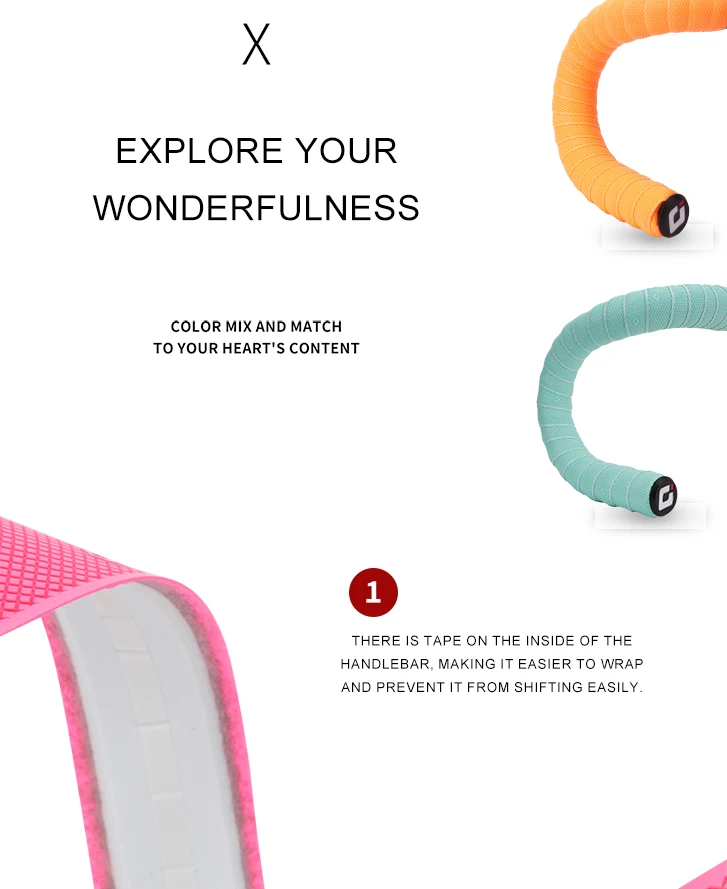 Odi Rennrad Bar Tape ultraleichte Fahrrad Lenker riemen hohe Zähigkeit pu/eva Diamant Textur Anti-Rutsch-Griff Gürtels tange Wrap – Detail 6