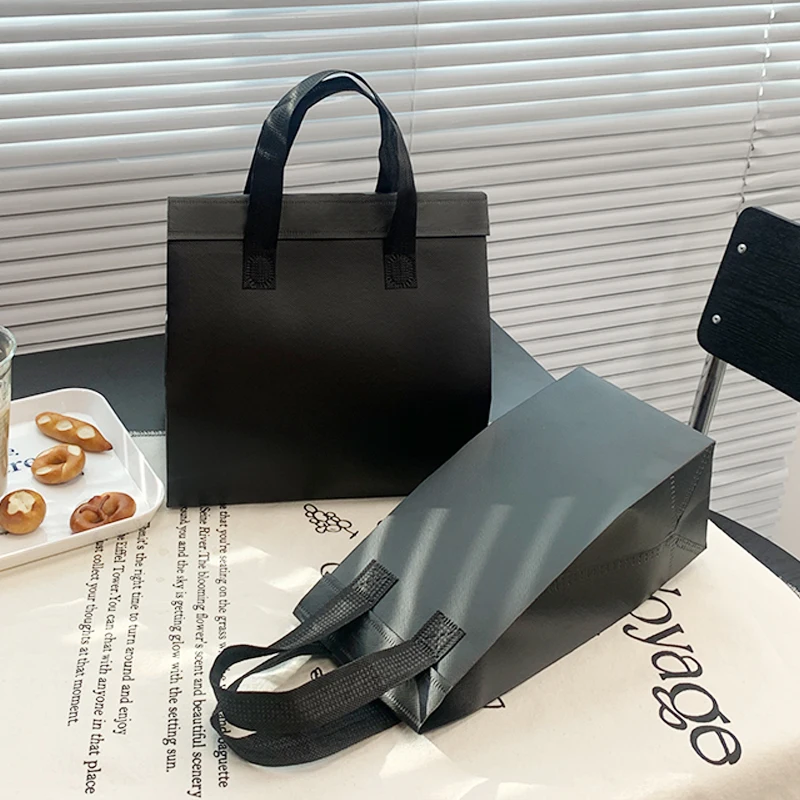 StoBag 20pcs Non-woven Insulation Tote Bags Portable Fabric for Food Cake Drinks Package Keep Warm Cold Delivery Reusable Pouch