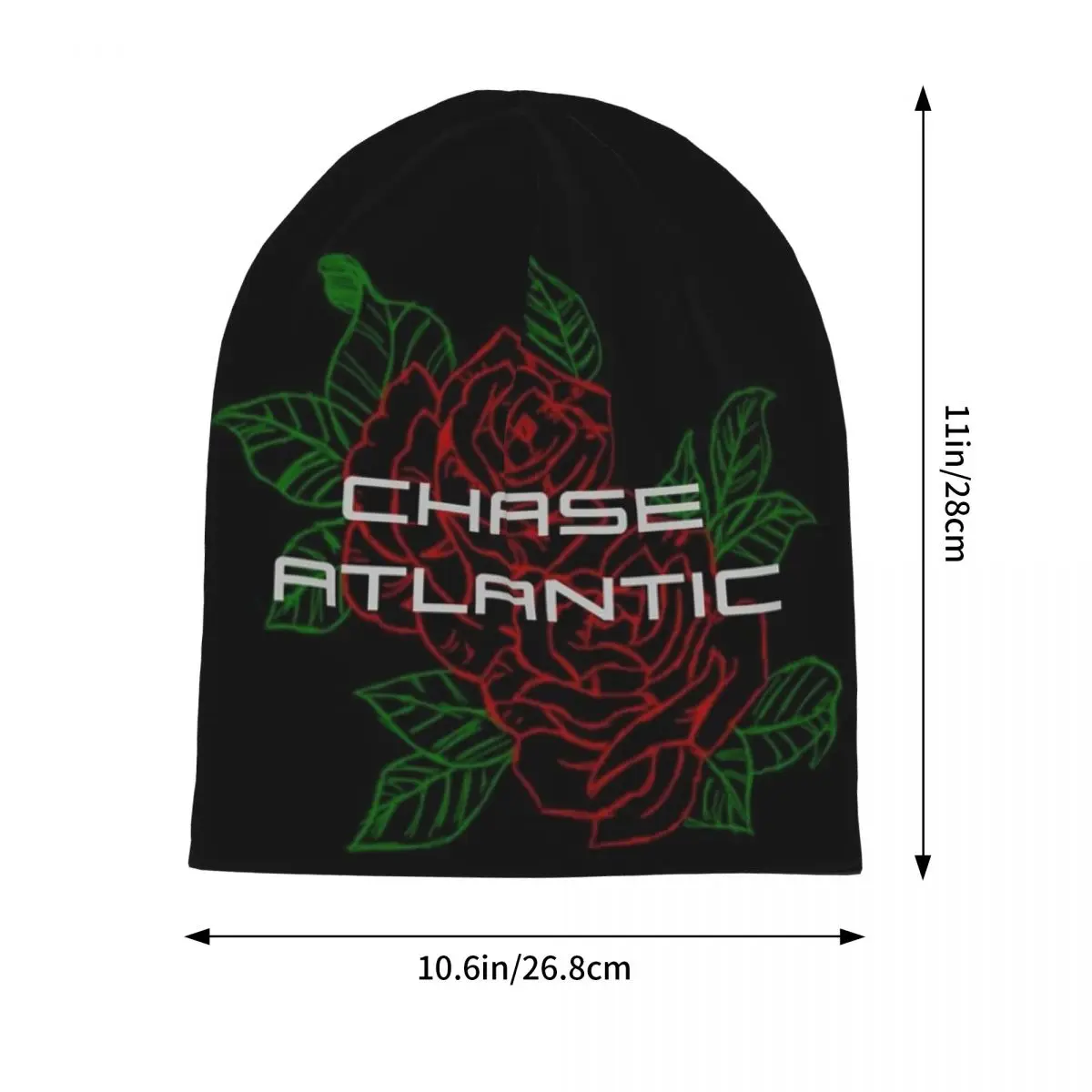 Chase Atlantic Rose Logo Unisex Adult Beanies Caps Knitting Bonnet Hat Warm Hip Hop Autumn Winter Outdoor Skullies Hats