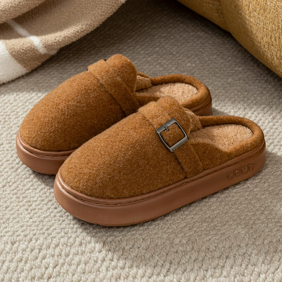 Winter Slippers Parent Shoes Boys' Indoor Warmth Anti Slip Comfort Outdoor Fashion Casual Home Plush Shoes