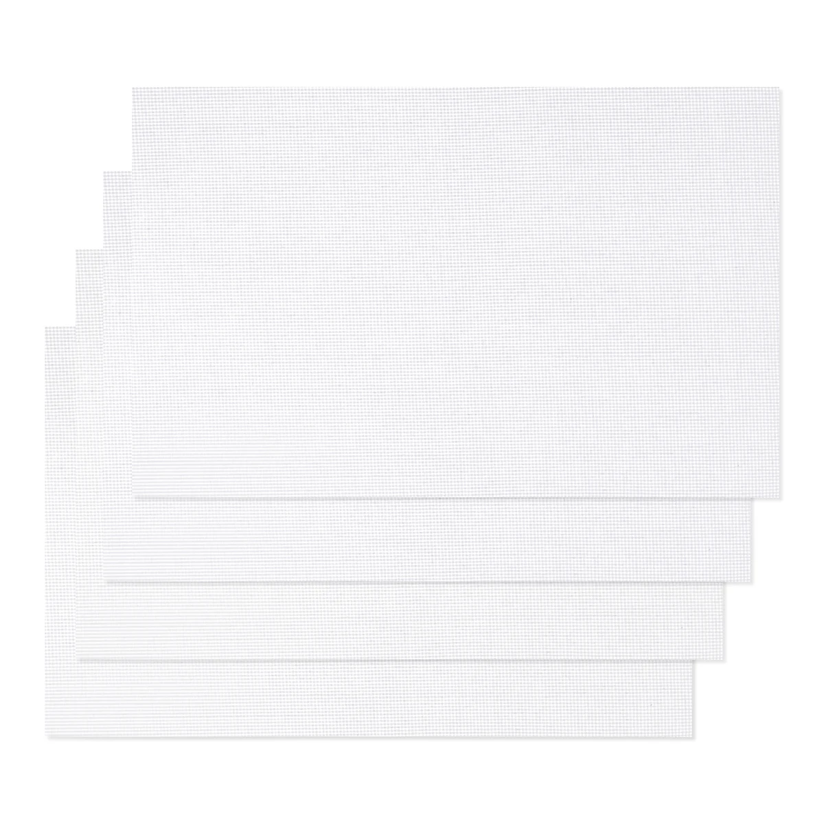 

4pcs 4 Pieces Stitch Cloth 11 Count Fabric 45x30cm White DIY Handmade Supplies Cross Stitch Supplies Cloth Embroidery