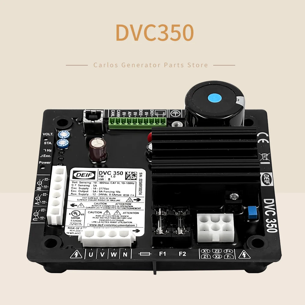 

DEIF DVC350 AVR Automatic Voltage Regulator For Alternators To Control Alternator Field Current With