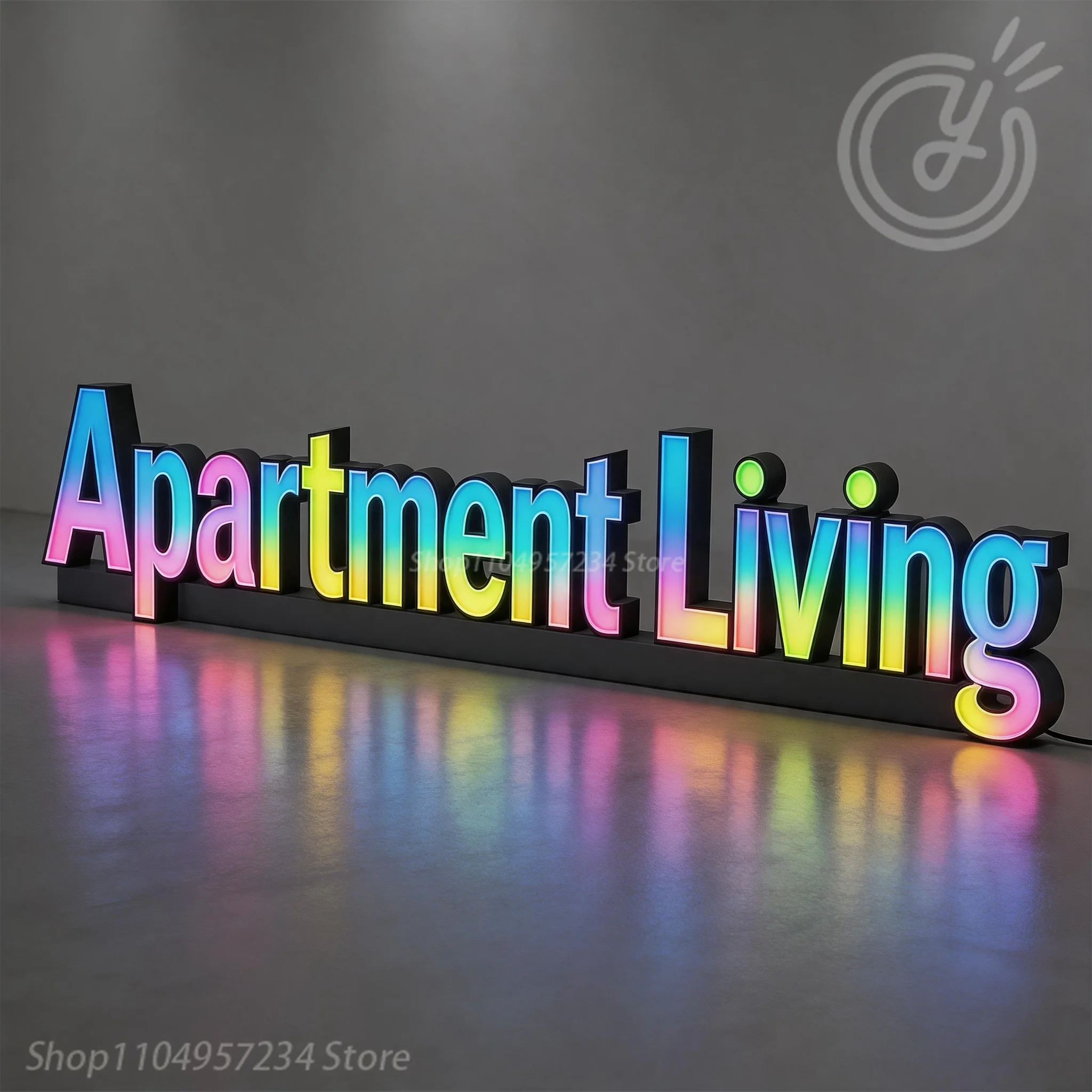 apartment-living-commercial-logo-led-channel-letters-rgb-full-color-illuminated-letters-custom-advertising-logo-customization