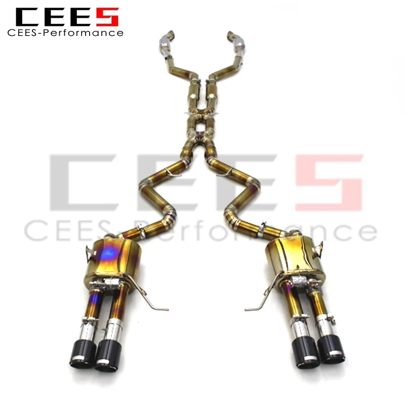 cees Valved Downpipe Exhaust Catback System with Catalyst for BMW M3 E90/E92/E93 4.0L 2008-2013 SUS304 Exhaust Pipe Muffler