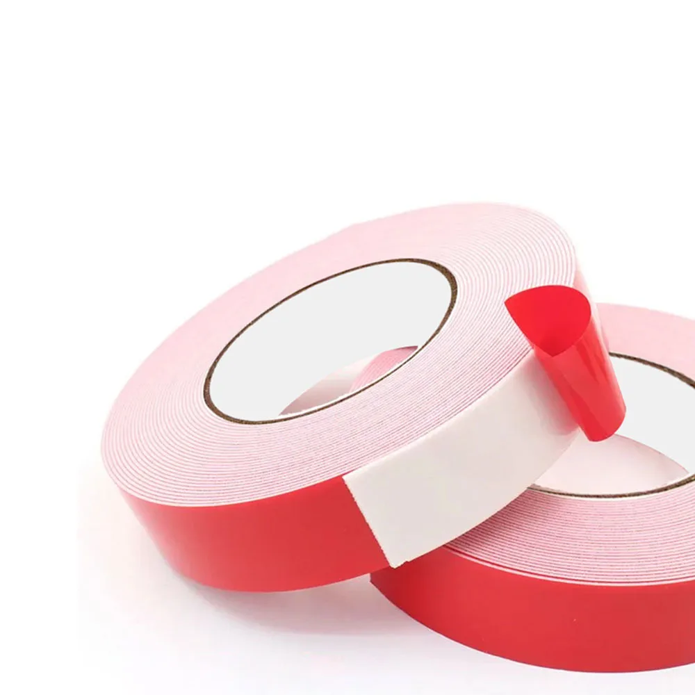 1-2mm White PE High Viscosity Foam Glue Suitable For Sign Photo Frame DIY Decorative Strips Traceless Sponge Double-sided Tape
