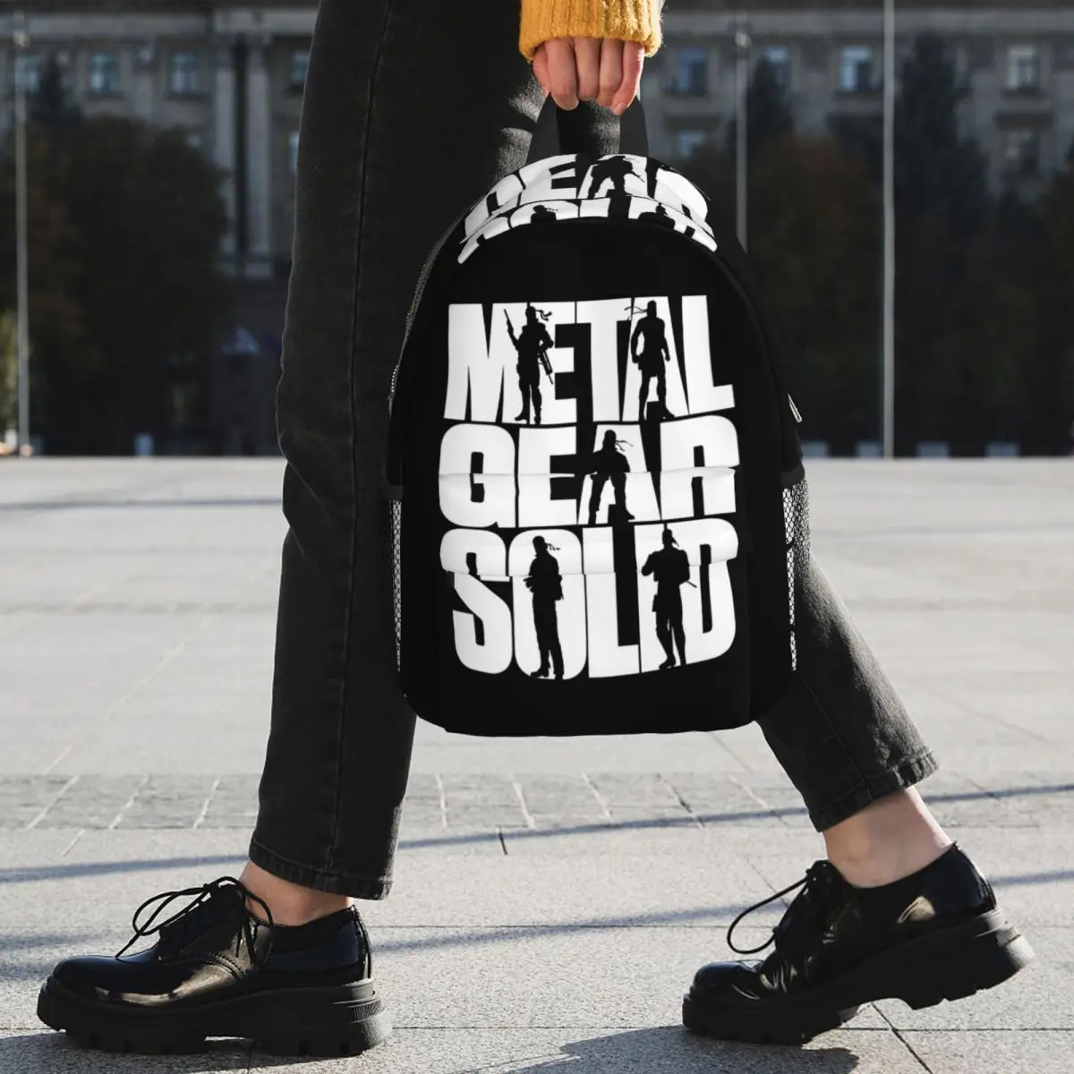 Metal Gear Solid Backpack Student BookBag Men Women School Bag Computer Shoulder Bags