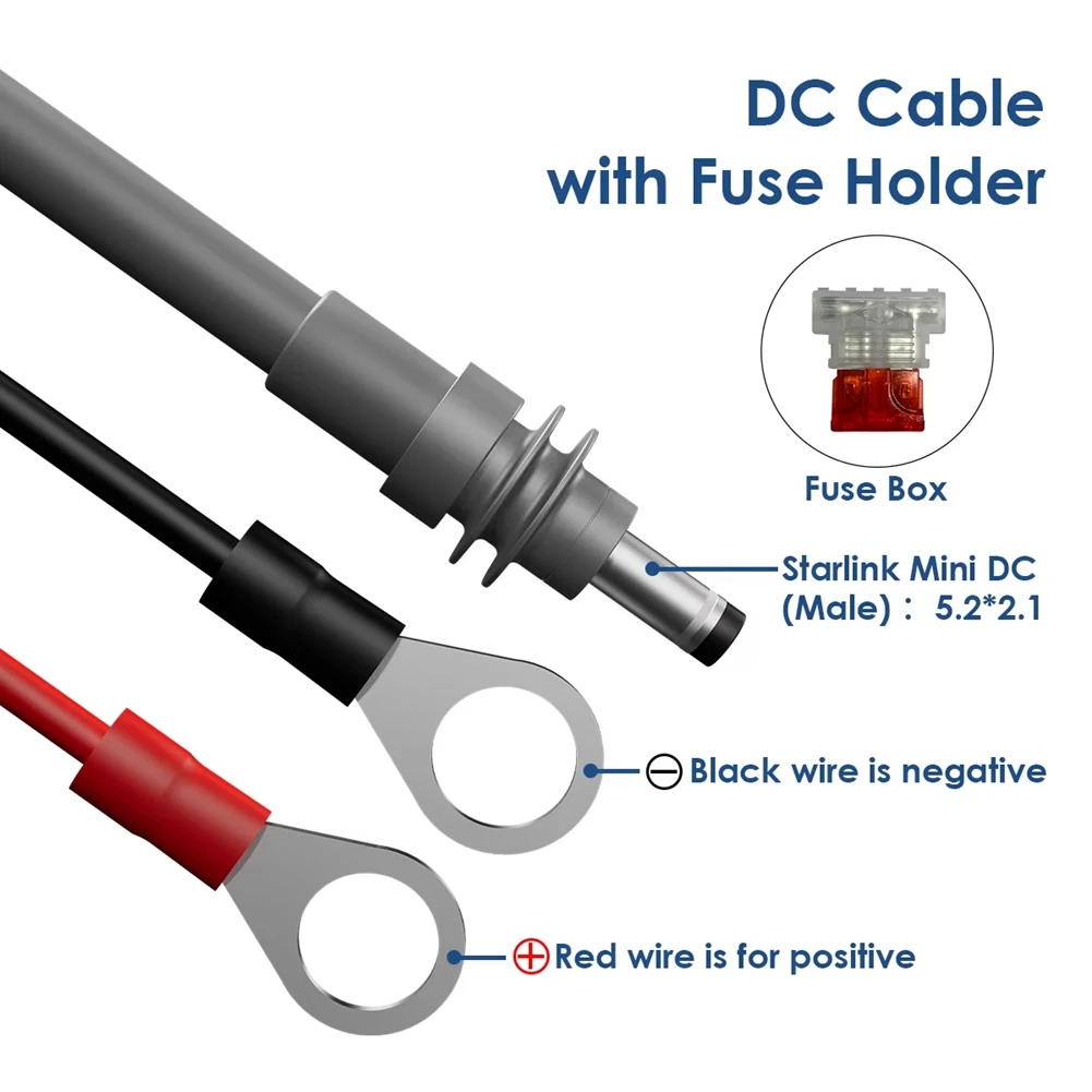 A07I لكابل الطاقة المحدد الصغير لتقوم بها بنفسك 14AWG سلك تمديد الأسلاك مع حامل فيوز السيارات ATC/ATO تيار مستمر التوصيل B #4