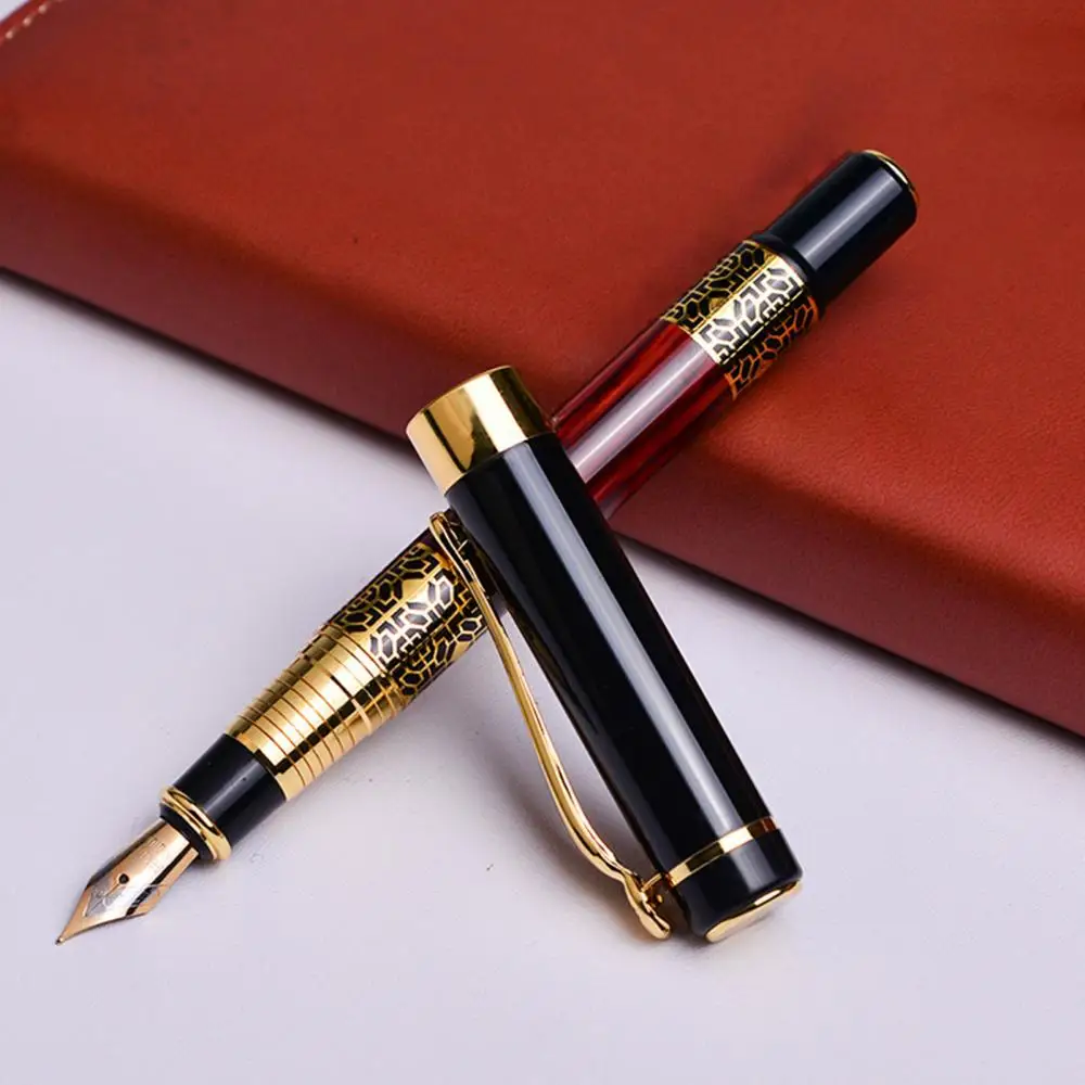 Metal Ink-Refill Fountain Pen Signature Smooth Writing Calligraphy Business Gift