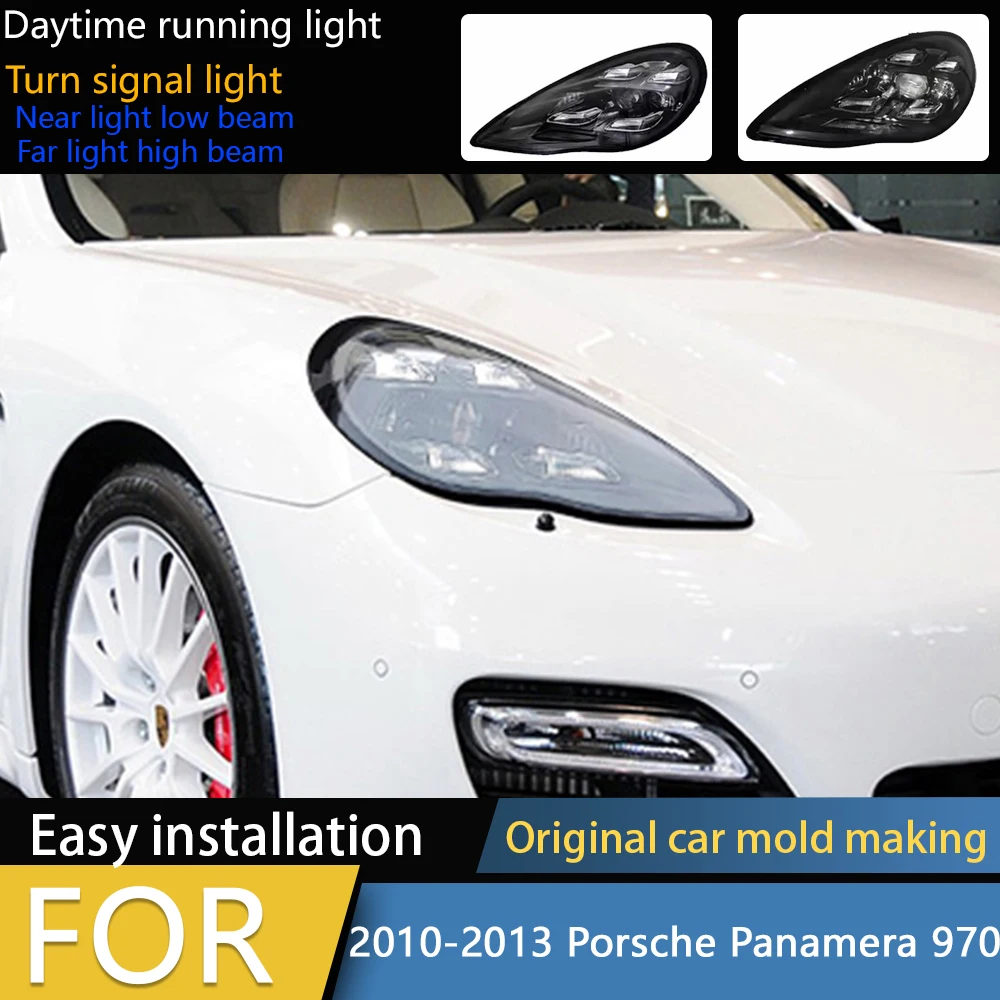 

Car Styling for Porsche Panamera 970 Headlights 2010-2013 970.1 LED Headlight Projector Lens DRL Head Lamp Auto Accessories