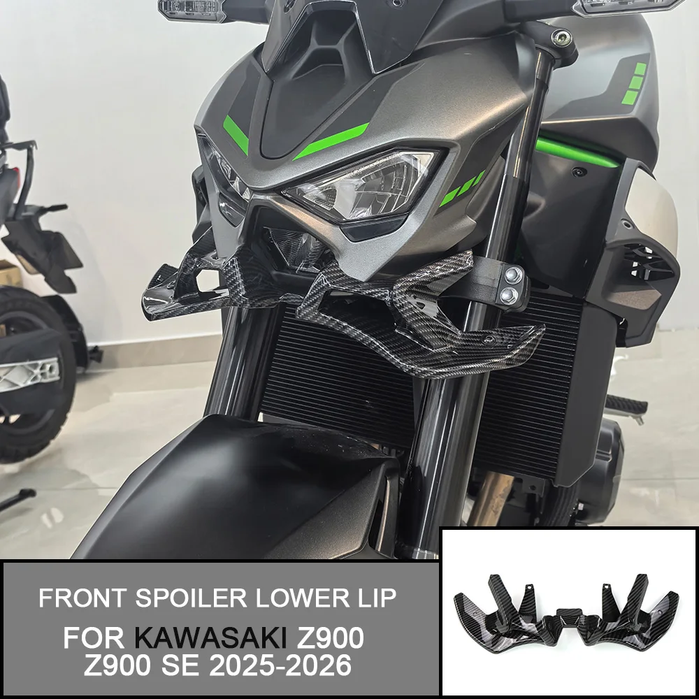 For Kawasaki Z900 Z 900 Z900 SE 2025-2026 Motorcycle Front Spoiler Lower Lip Spoiler Fixed Wing Aerodynamic Wing Kit Spoiler
