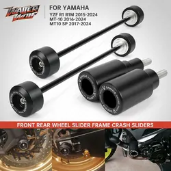 YZF-R1 Frame Slider MT-10 Axle Wheel Crash Slider Pad For YAMAHA YZFR1 YZF R1 R1M R1S MT10 SP 2015-2025 Swingarm Sliders Stand