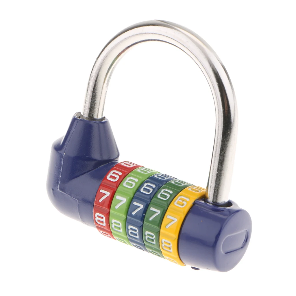 Mini Combination Padlock, 5 Digit Number Password Code Dial Combo Lock, for