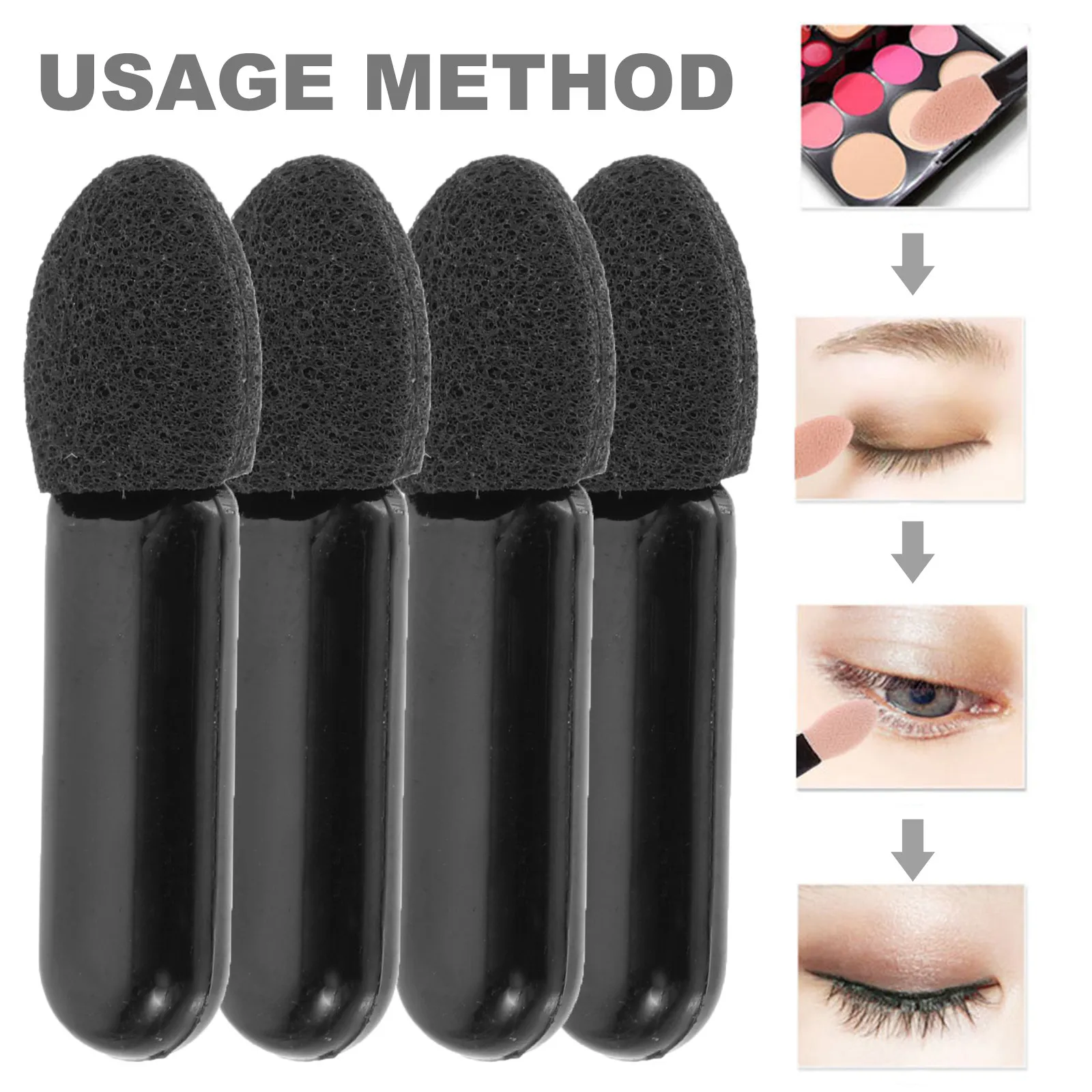 Eyeshadow Brushes 100 Pack Soft Portable Lightweight Eye Makeup Applicators for Travel and Daily Use