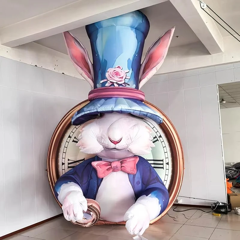 

Decorative cartoon rabbit character inflatable white rabbit
