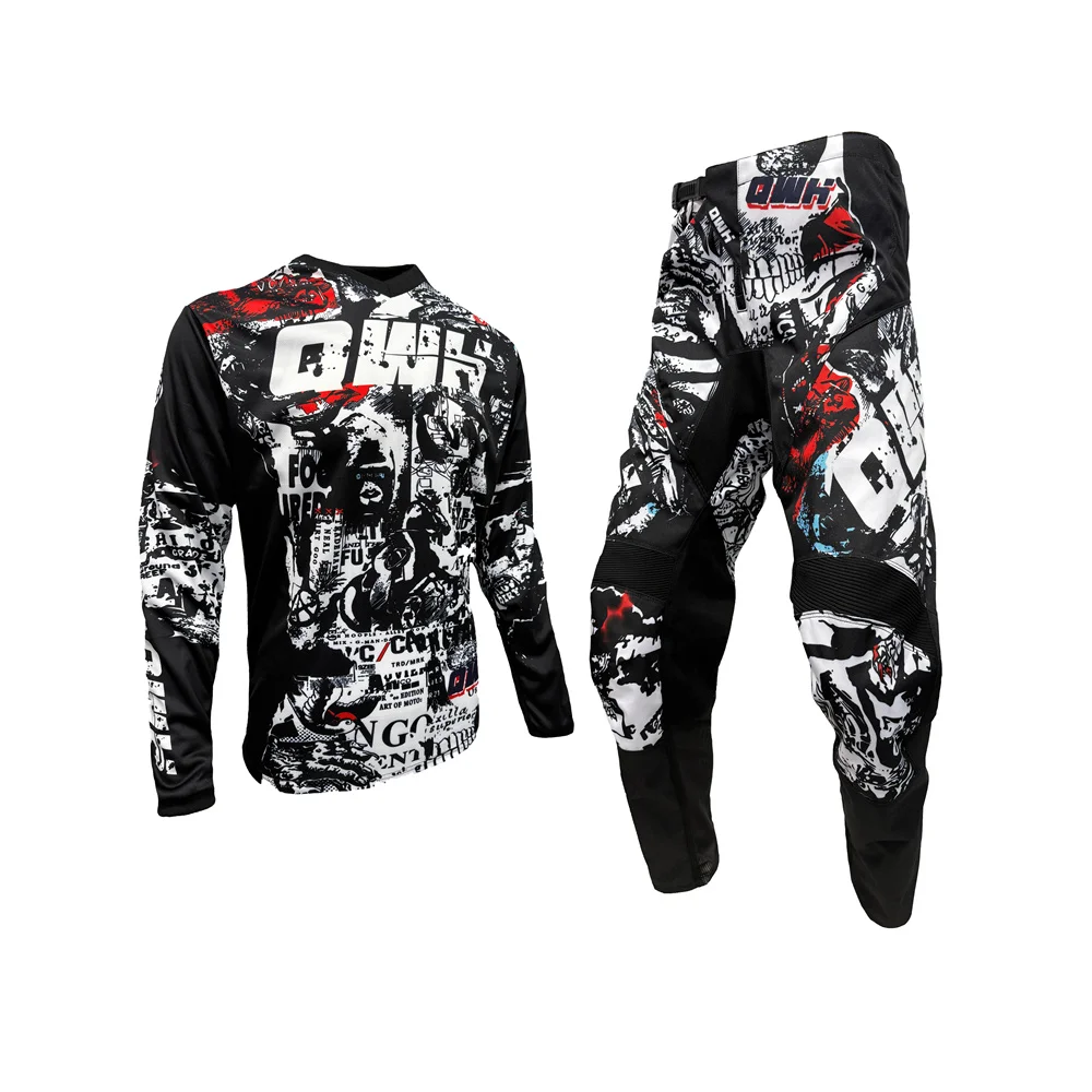 

Комплект трикотажа MX 2026 для мотоцикла, комплект снаряжения для мотокросса, комбинированный внедорожный трикотаж и брюки для мотоцикла ATV QW3