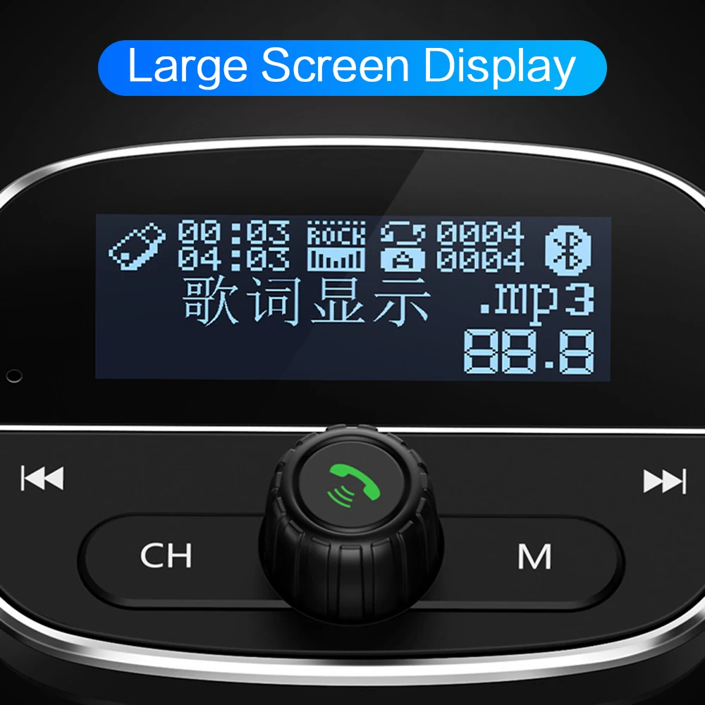 مشغل MP3 للسيارة متعدد الوظائف ، بلوتوث ، جهاز استقبال الموسيقى ، قرص U ، ولاعة سجائر للسيارة ، شاحن سيارة ، ملحقات إلكترونيات