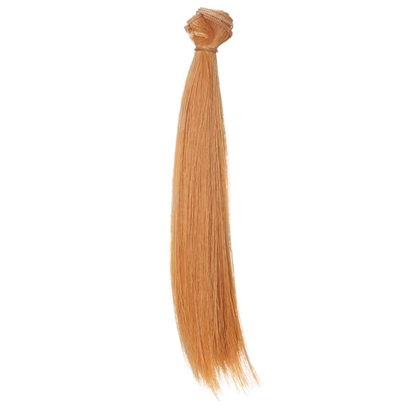 1 stücke Haar Refires Bjd Haar 25 cm * 100 CM Schwarz Rosa Braun Khaki Weiß Grau Farbe lange Gerade Perücke Haar für 1/3 1/4 BJD Diy