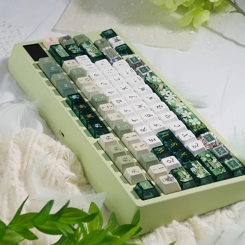 Spring Anthem Keycaps FC Height Five-Sided Sublimation Keycaps PBT High Transparency PC Keyboard Keycaps