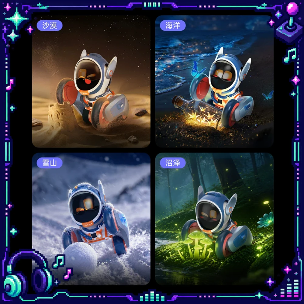 Loona Petbot Robot Dog Astronaut Limited Edition AI Smart Companion Robot Electronic Pet Interactive Voice Command Programmable