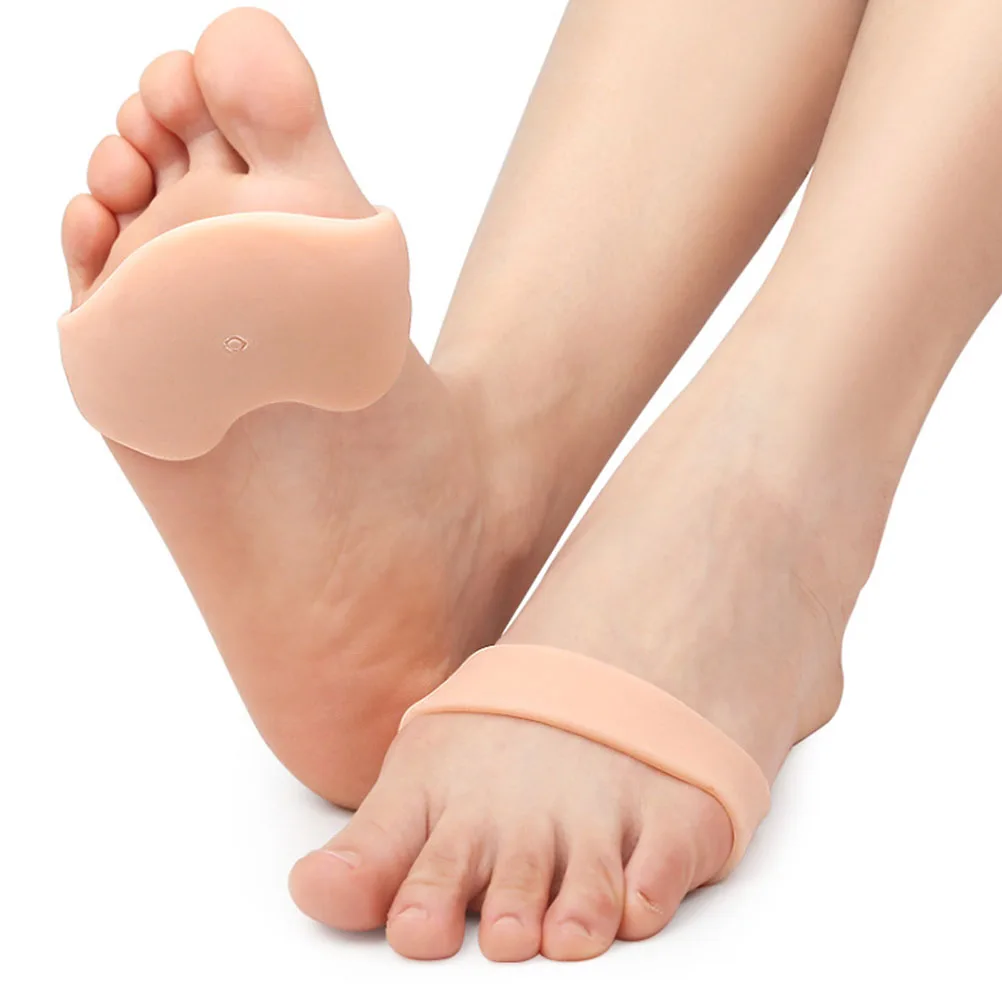 

2 Pairs Forefoot Half Size Pads Cushions Portable Metatarsal Pain Relief Anti Slip Sebs Men Women Shoes Insoles