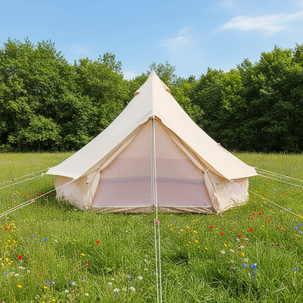 3m/4m/5m/6m Glamping Outdoor Bell Yurt Tent Four-Season Luxury Waterproof Family Camping Tent