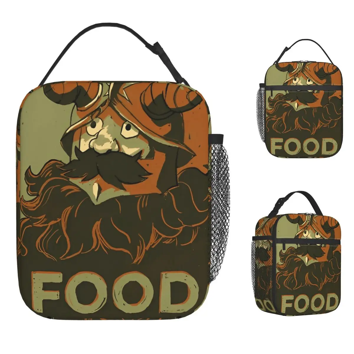 

Delicious In Dungeon Lunch Bag Fashion Lunch Box Travel Portable Insulated Thermal Tote Handbags Oxford Custom Cooler Bag